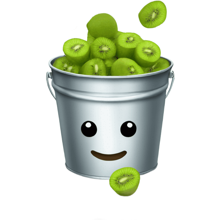 bucket of kiwi emoji