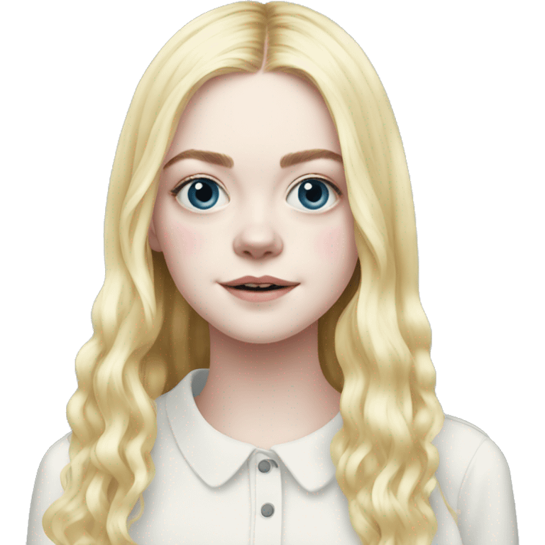 elle fanning  emoji