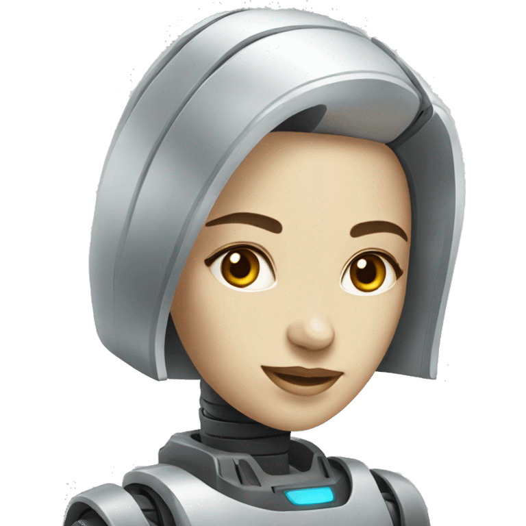 a beautiful female robot emoji