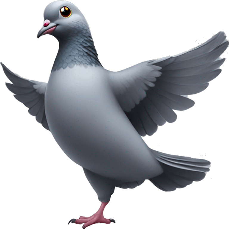 Pigeon dancing  emoji