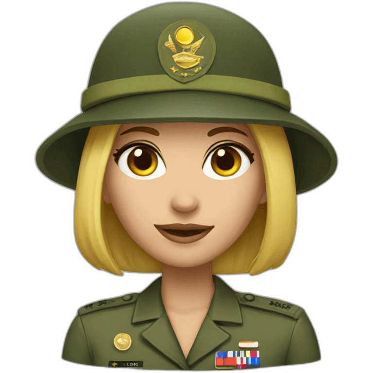 Army speaker girl emoji