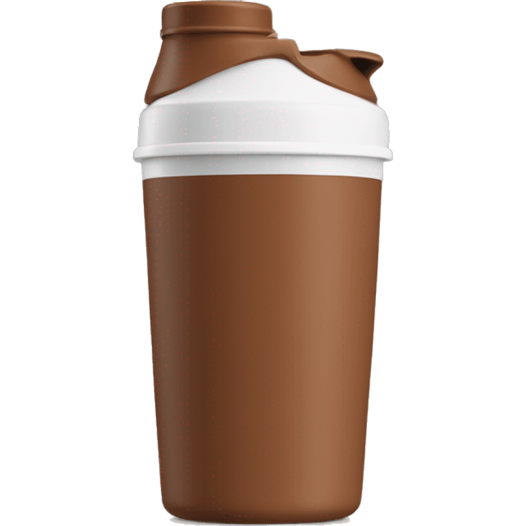 Brown protein shaker cup emoji