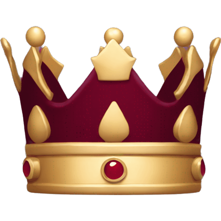 burgundy crown  emoji