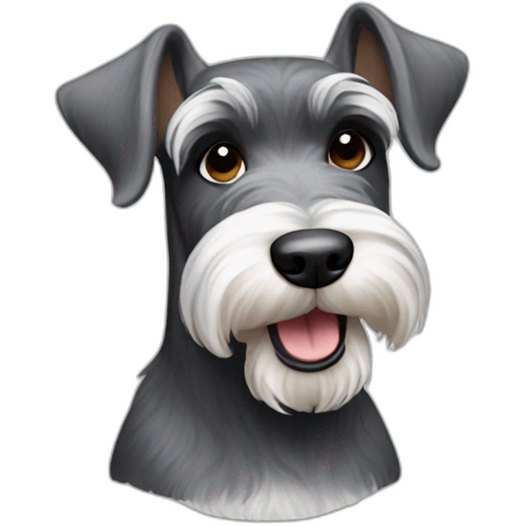 Miniature schnauzer emoji