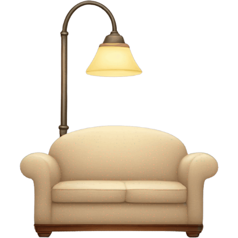 couch with lamp emoji