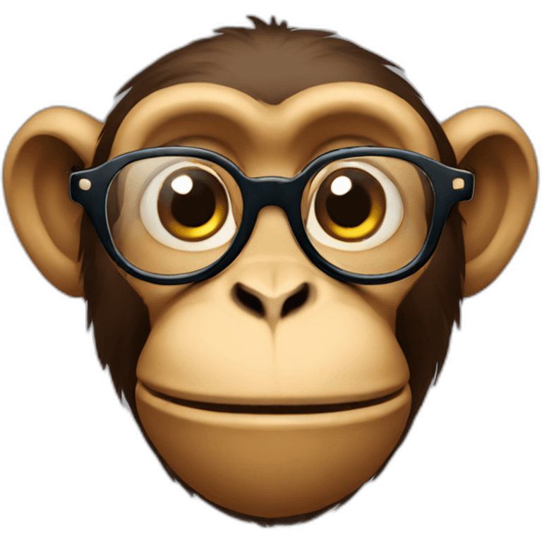 monkey with glasses emoji