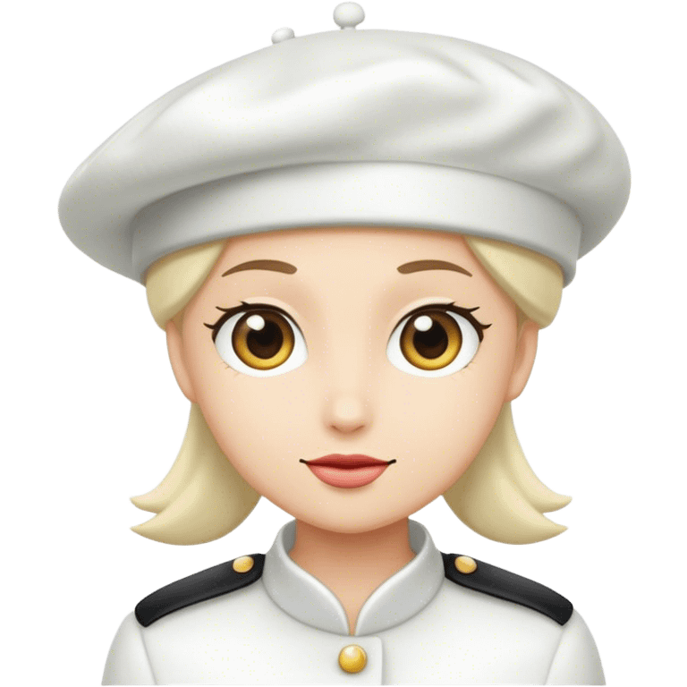 white beret emoji