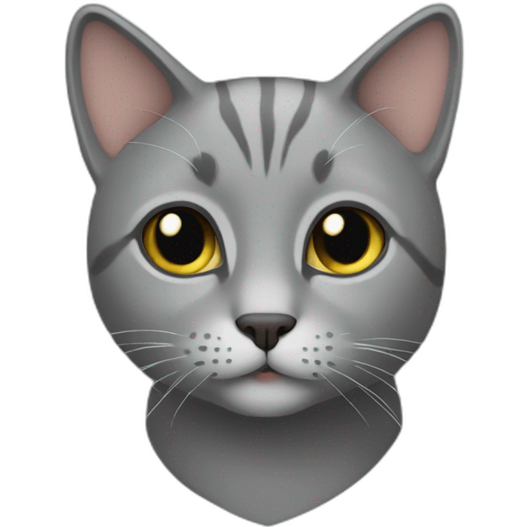 Grey cat  emoji