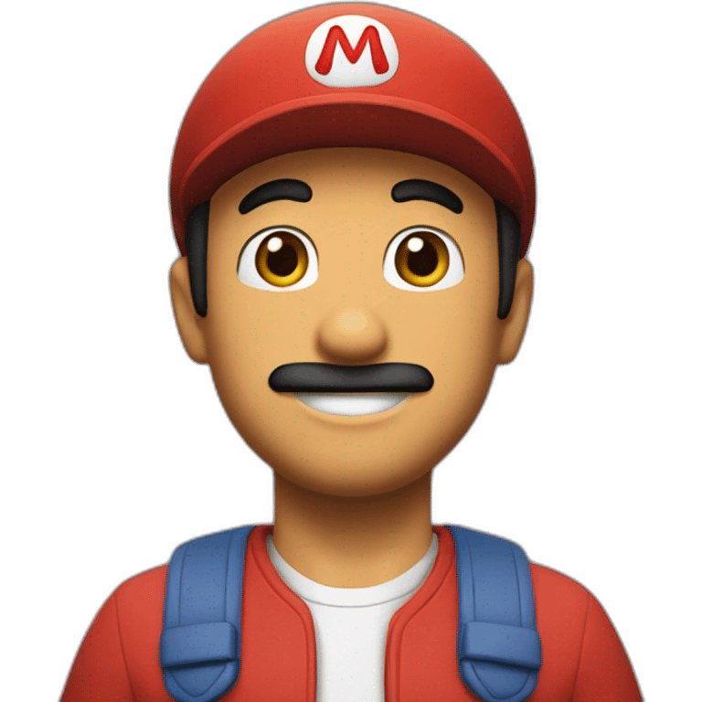 Pochita with mario emoji