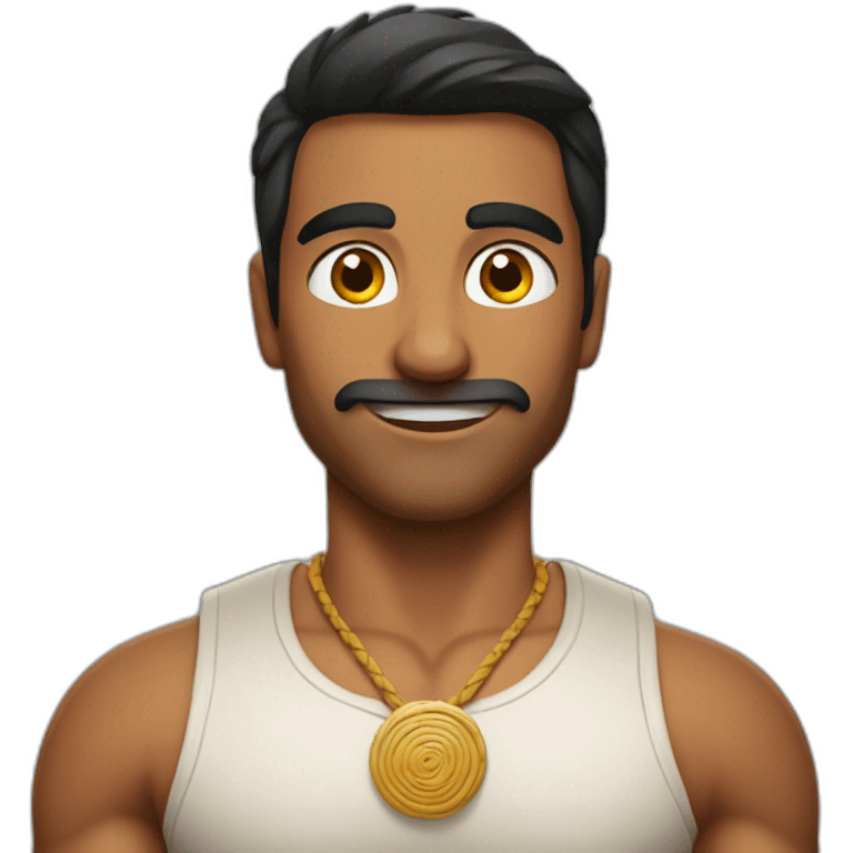 A lean muscular indian guy emoji