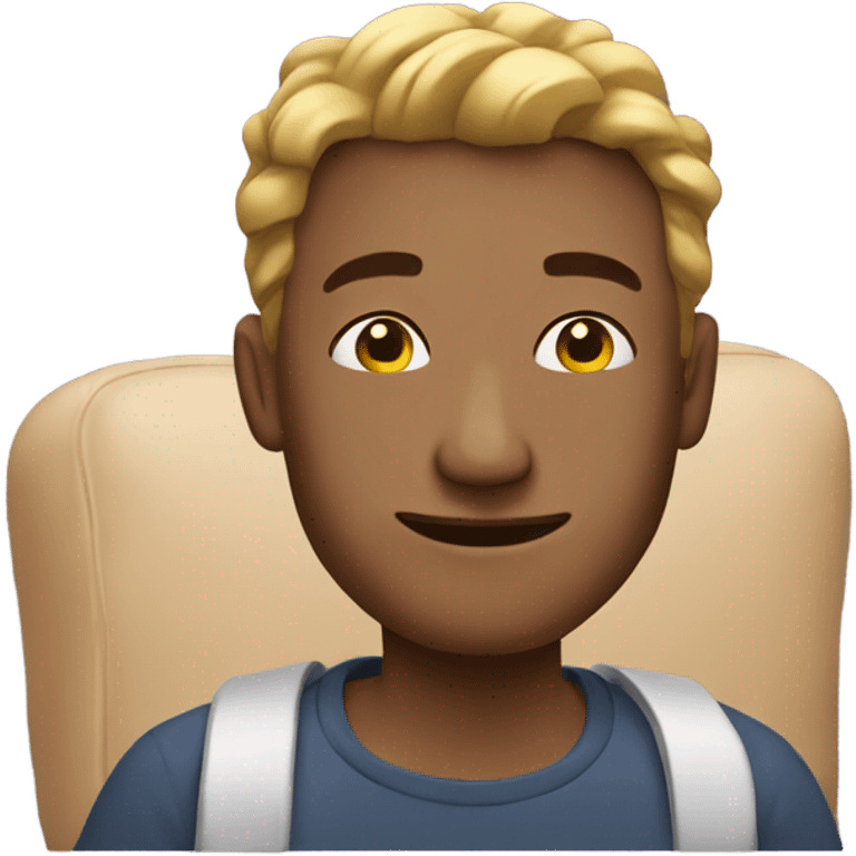 My friend relaxing emoji