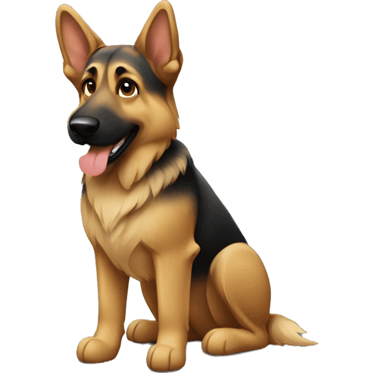 german shepard shopping emoji