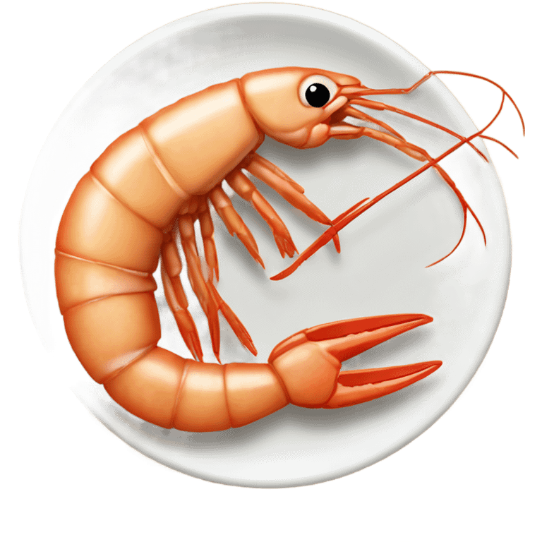 shrimp eating seafood emoji