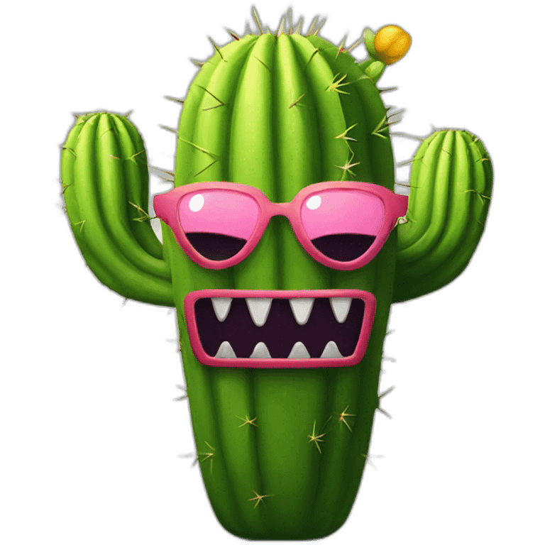 evil cactus emoji