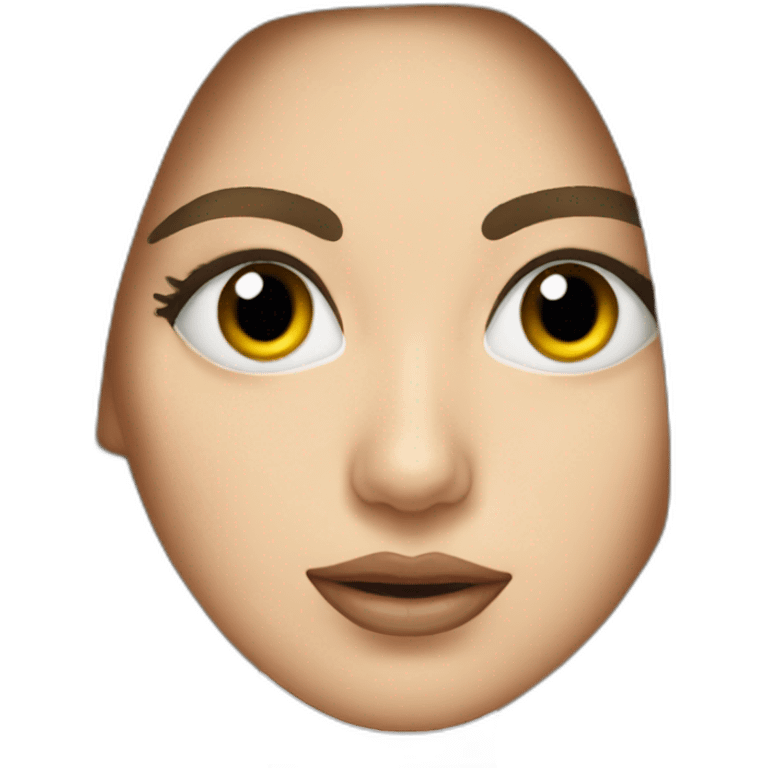 lady gaga face emoji