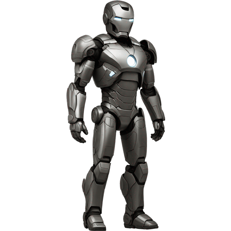 war machine full-body in ironman, front view emoji