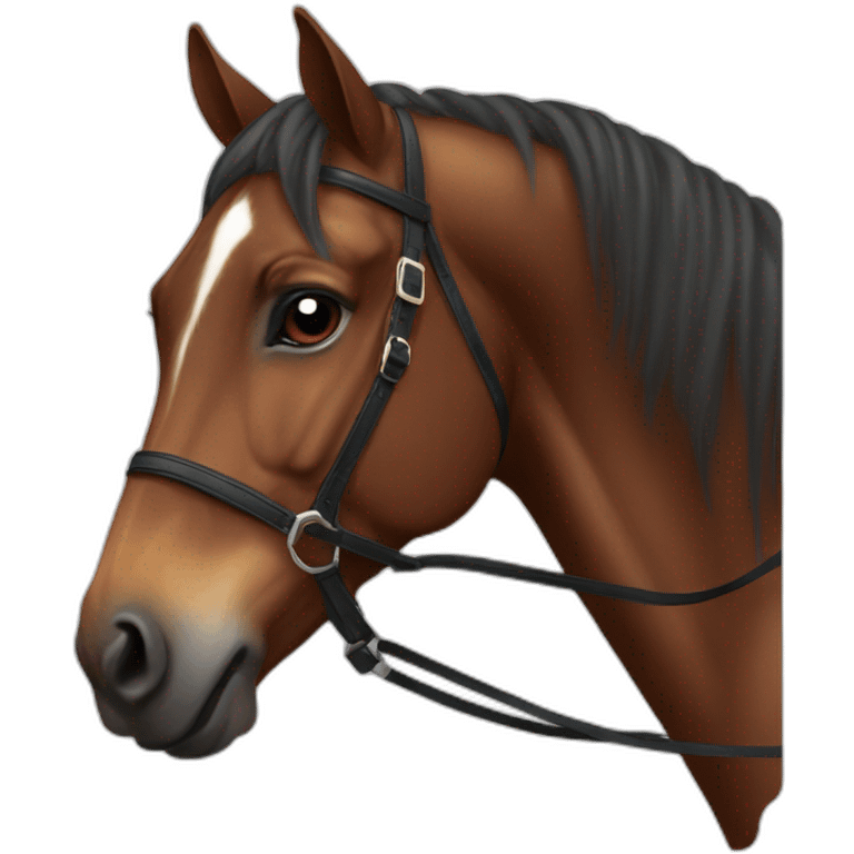 trakehner horse kissing emoji