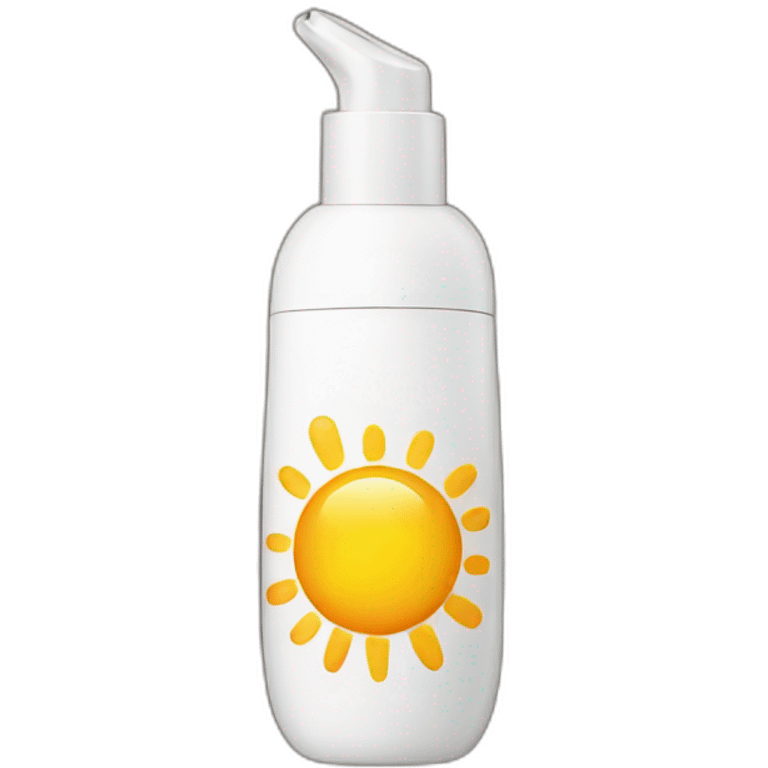 Sunscreen bottle emoji