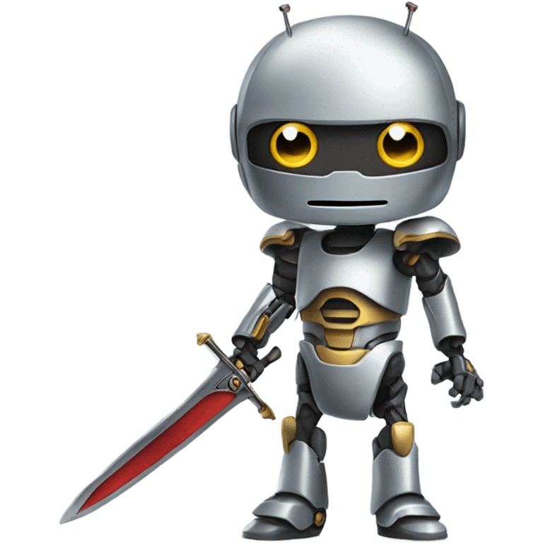 Robot with a sword emoji