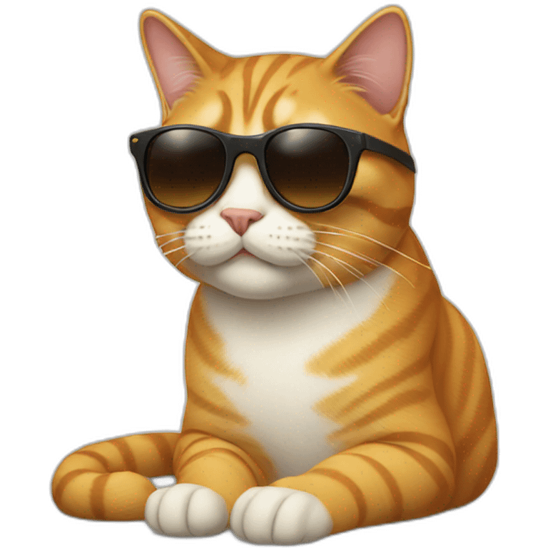 Cat with sunglasses emoji