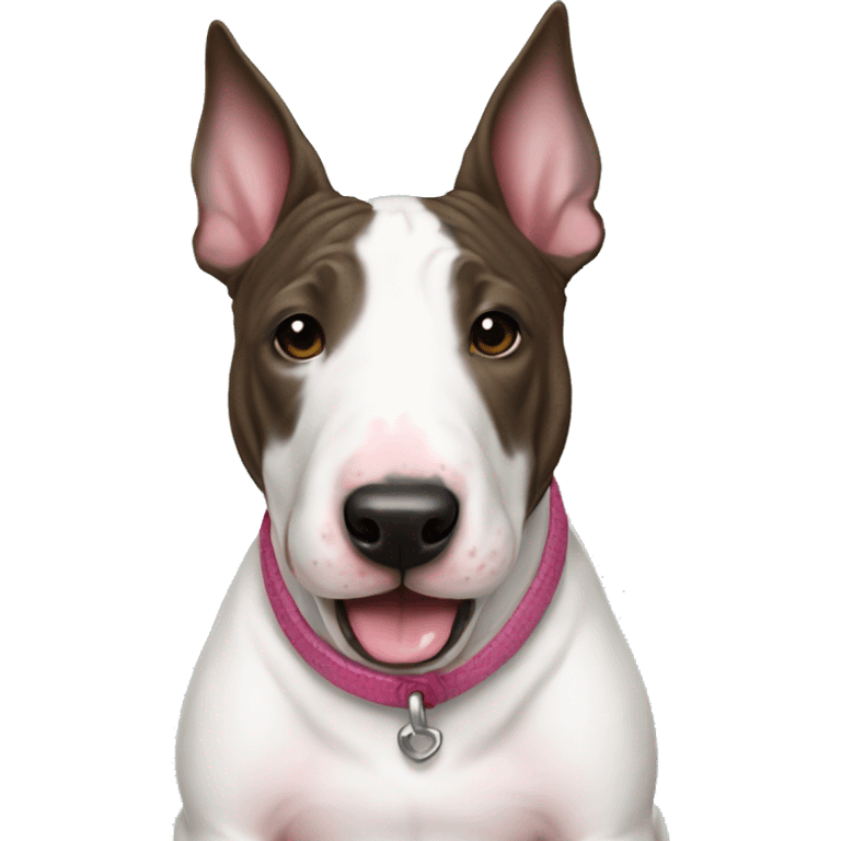 brindle english bull terrier girly emoji