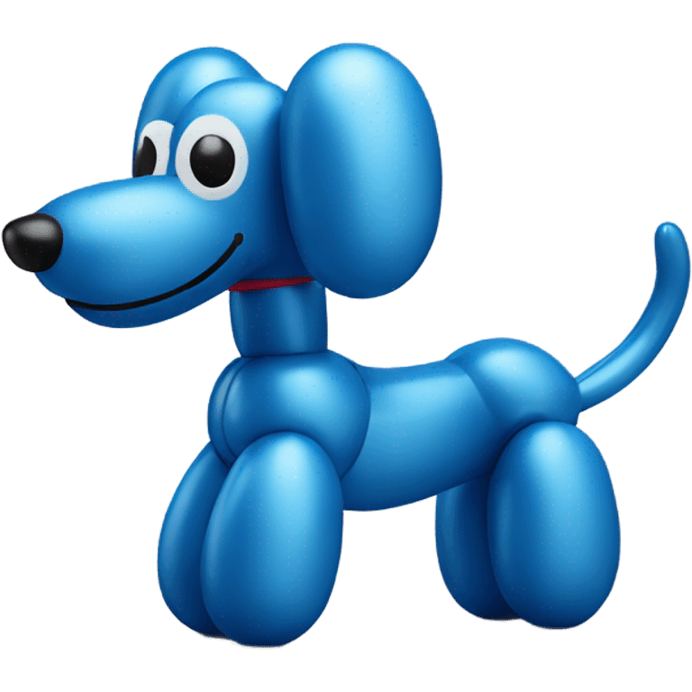 Simple classic balloon dog made from a balloon emoji