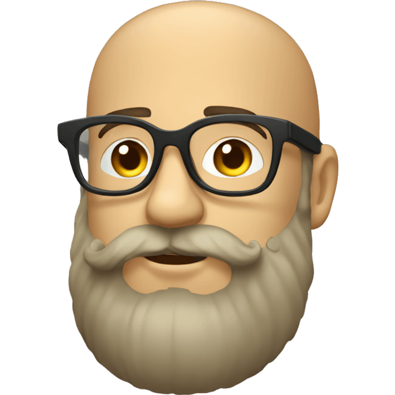 French Bearded person majestic with glasses emoji