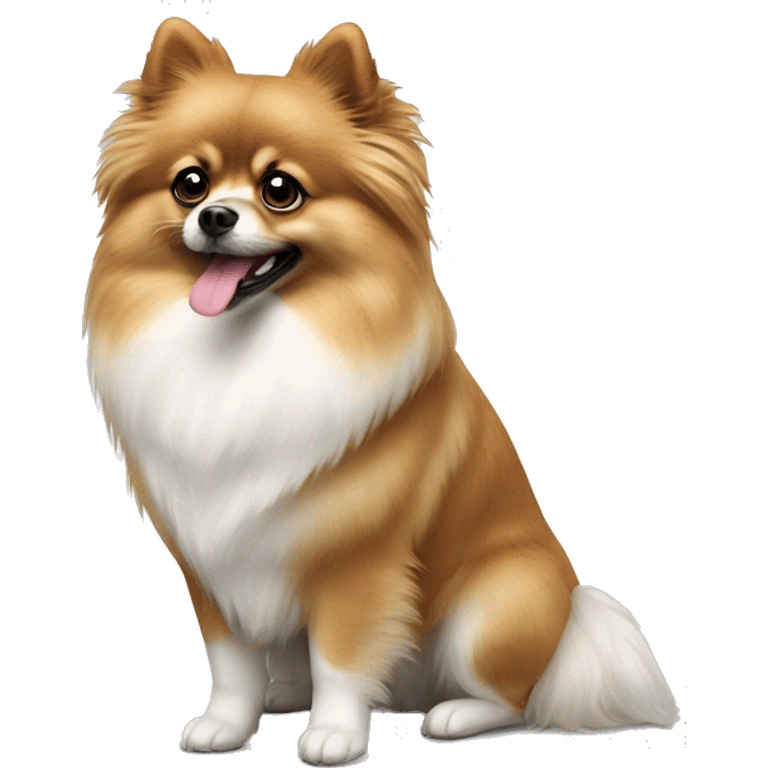 Lulu da Pomerania branco  emoji