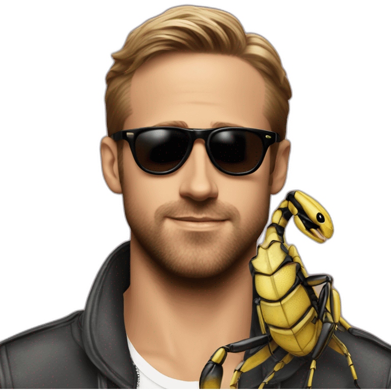 Ryan Gosling with scorpion emoji