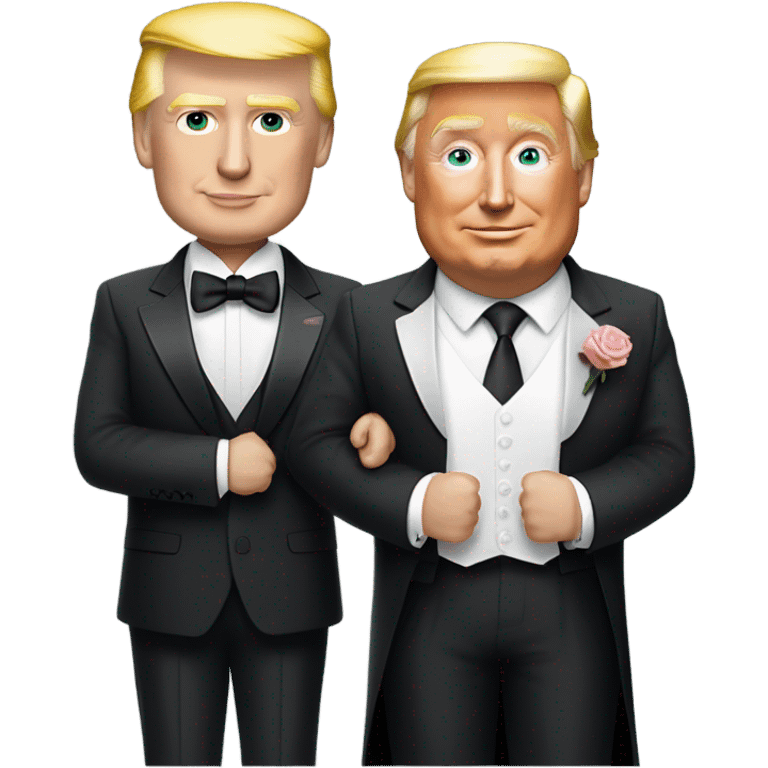 donald trump and elon musk getting married emoji