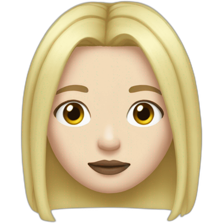 billie eilish blonde hair emoji