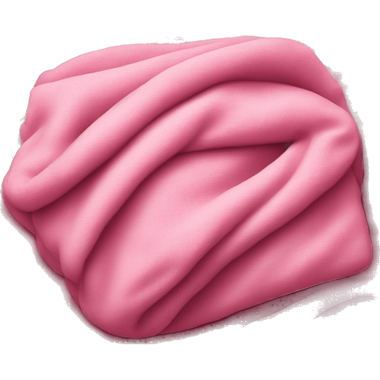 Pink folded blanket emoji