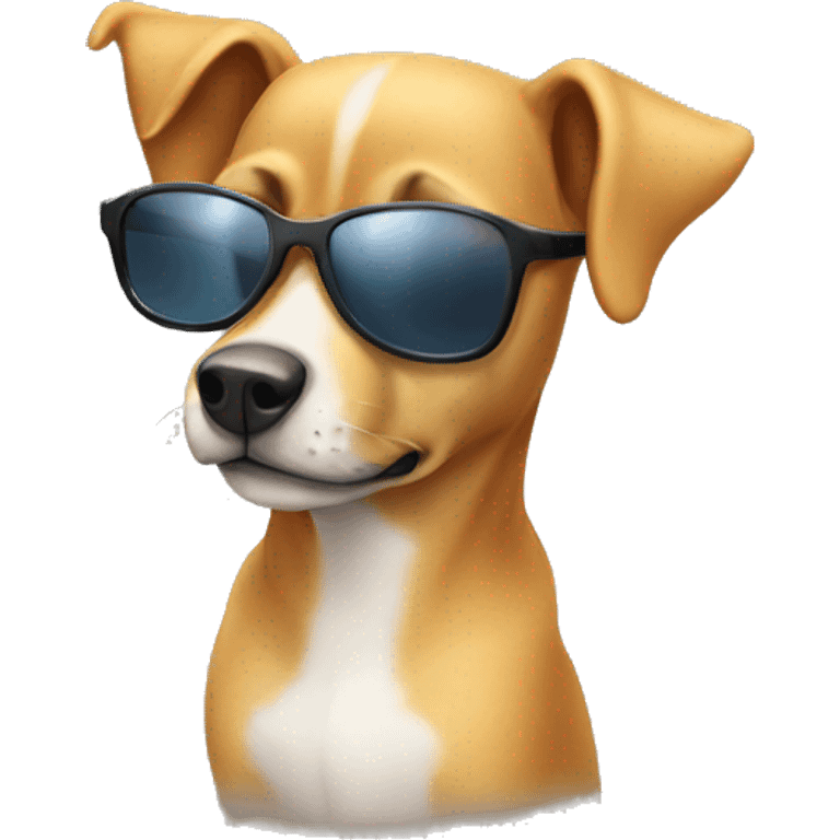 Hund mit Sonnenbrille  emoji