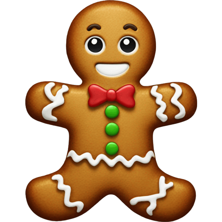 Gingerbread man emoji