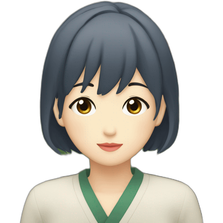 Akane in "Oshi no ko" in Tokyo city emoji