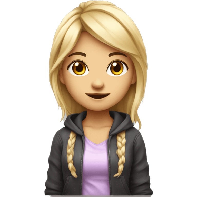 Cute gamer girl  emoji