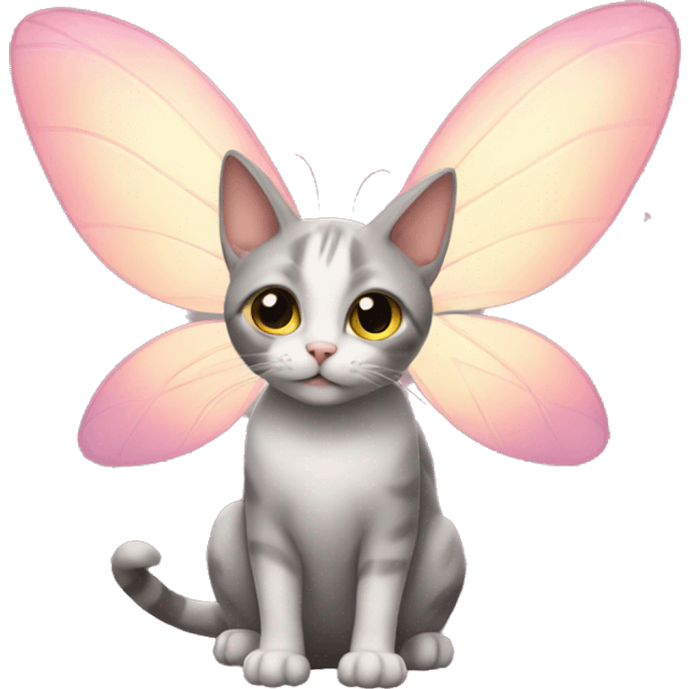 Cat with fairy wings emoji