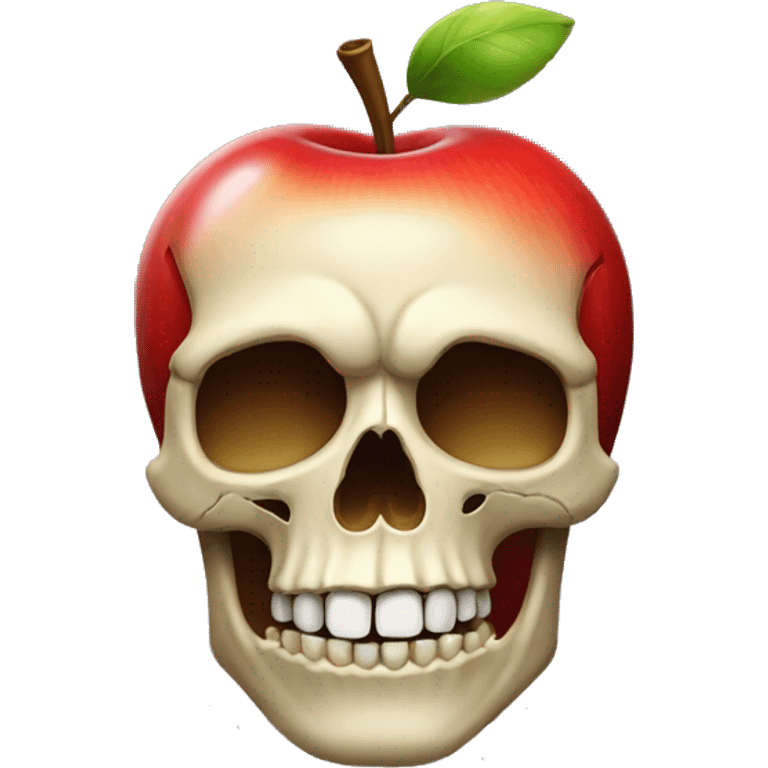 Skull apple emoji