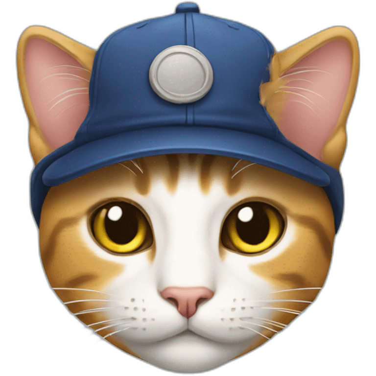 Cat with cap emoji