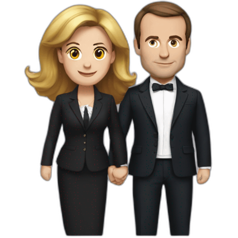 Macron et brigitte emoji