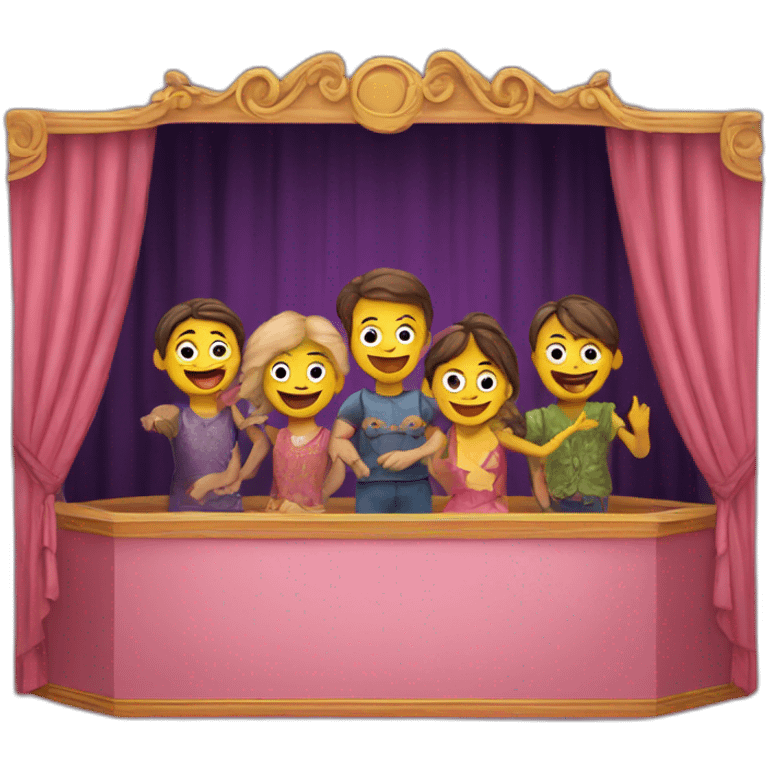 Puppet show childrens emoji