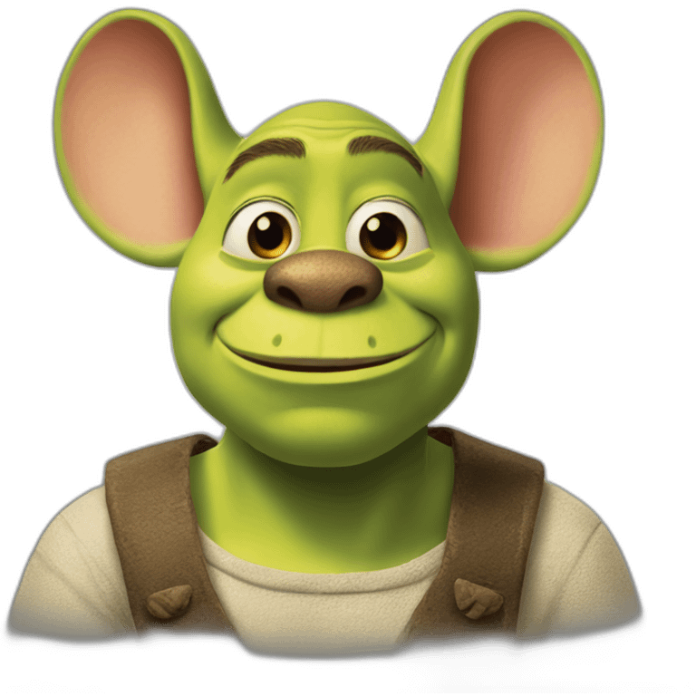 souris aveugle shrek emoji