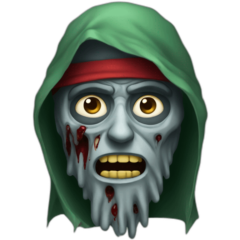 A zombie wearing a jordanian shmagh emoji