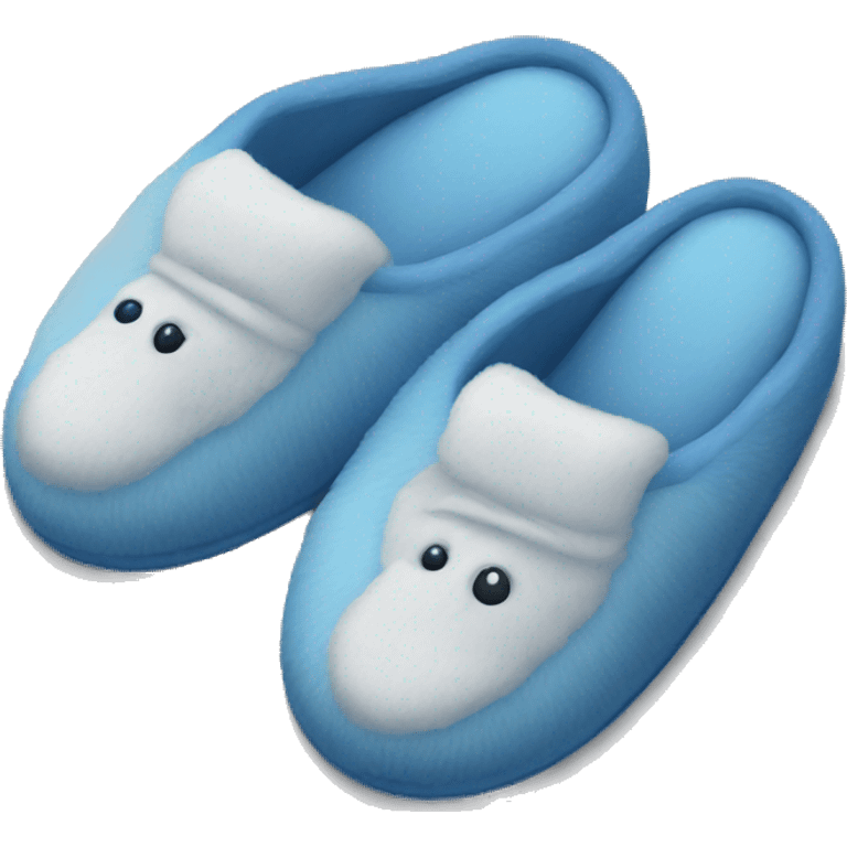 Blue slippers  emoji