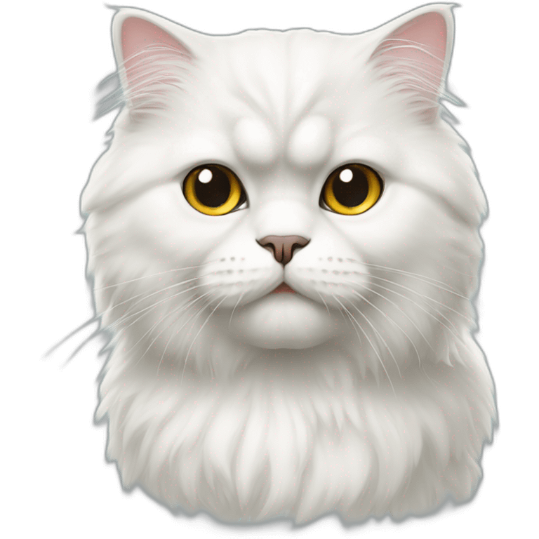 White Persian cat emoji