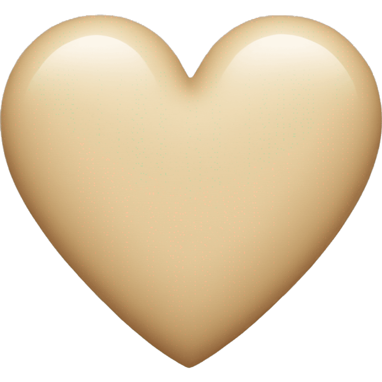 Beige heart emoji