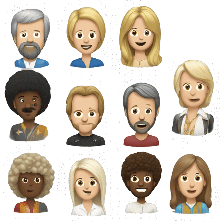 ABBA with all members emoji