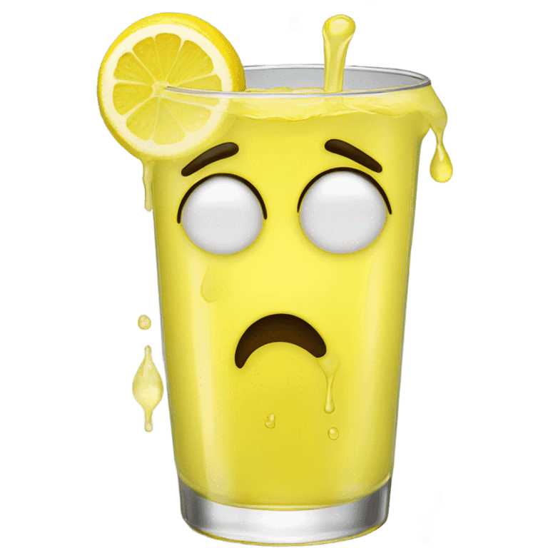 a crying emoji thats crying lemona emoji