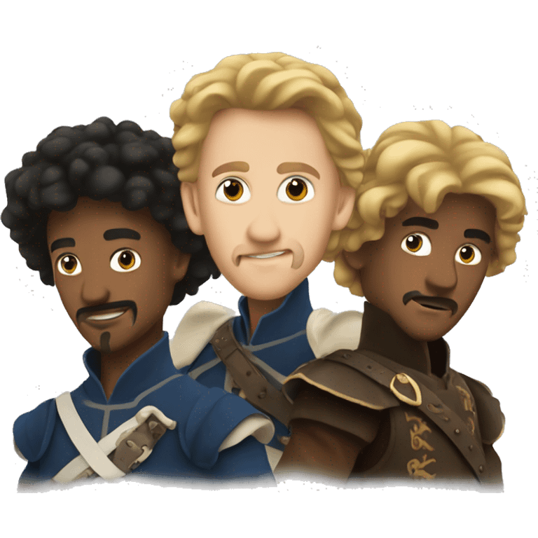 the three musketeers emoji