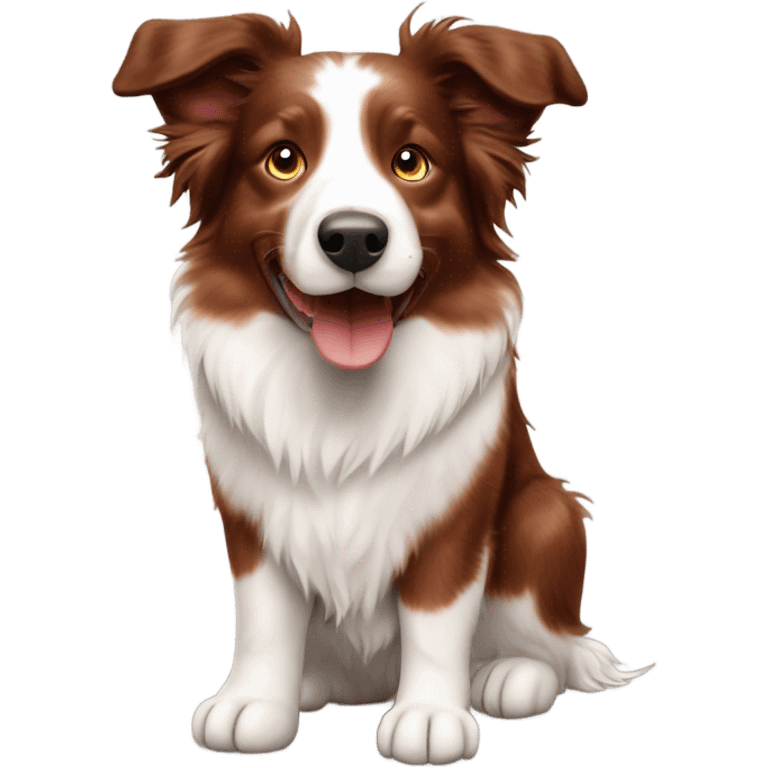 red merle border collie emoji